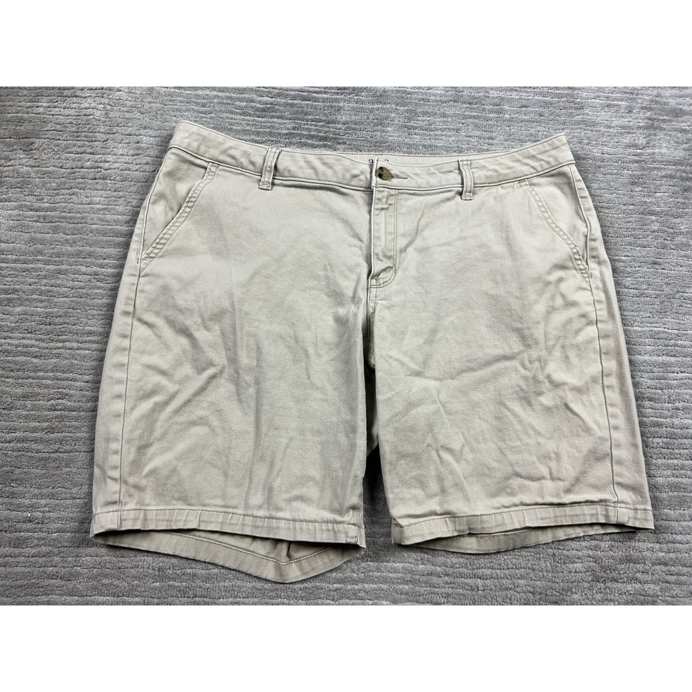 a.n.a. A New‎ Approach Shorts Womens 16 Beige Bermuda Chino Outdoor